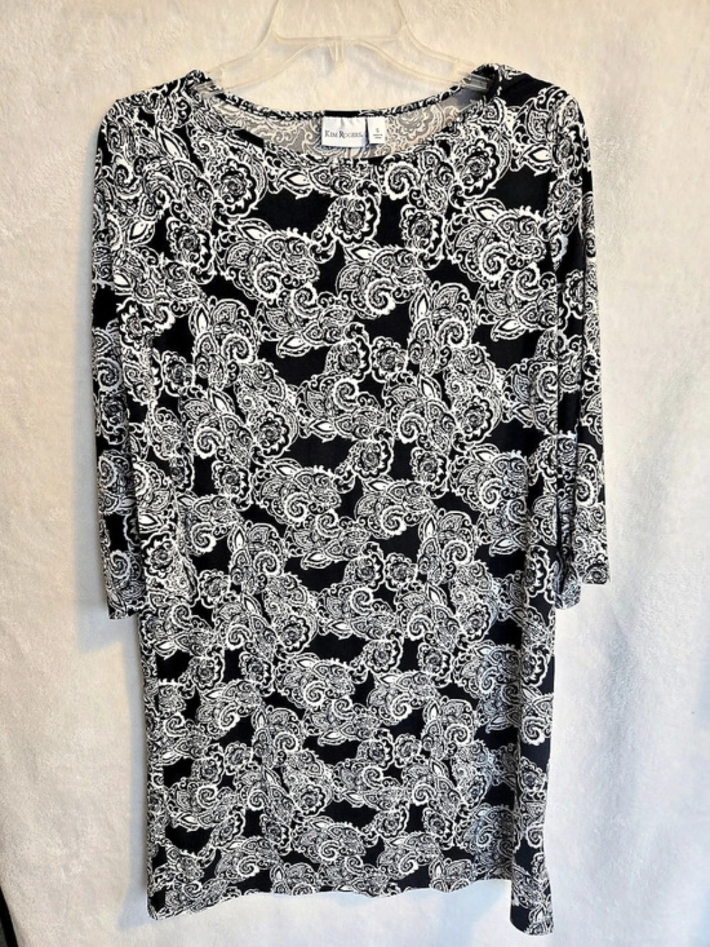 Kim Rogers Dress in Black & White Size Small